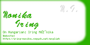 monika iring business card